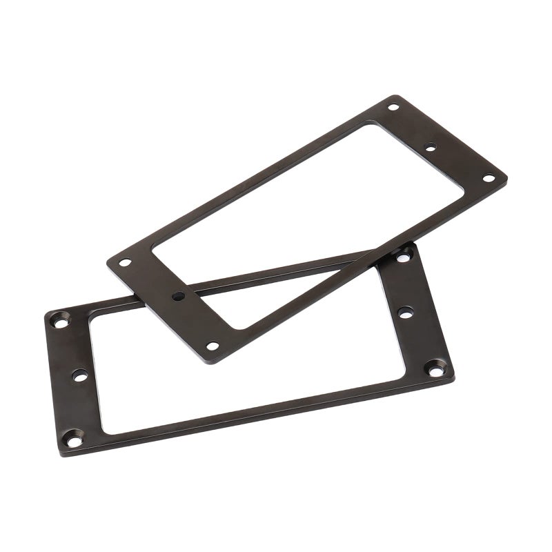 JIUWU Metal Flat Electric Guitar Humbucker Pickup Ring, Frame Mounting Ring for Bridge Pickup Black, Pack of 2 - Image 4